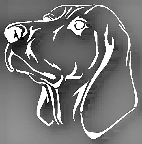 Coonhound Dog Reusable Sturdy Stencil Clear Custom Cut Plastic Sheet Template Cutout Sign DIY Supplies for Airbrush Painting Drawing 1-5.5x5.5 inch