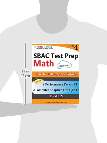 SBAC Test Prep: 4th Grade Math Common Core Practice Book and Full-length Online Assessments: Smarter Balanced Study Guide With Performance Task (PT) ... Testing (CAT) (SBAC by Lumos Learning) - Image 3