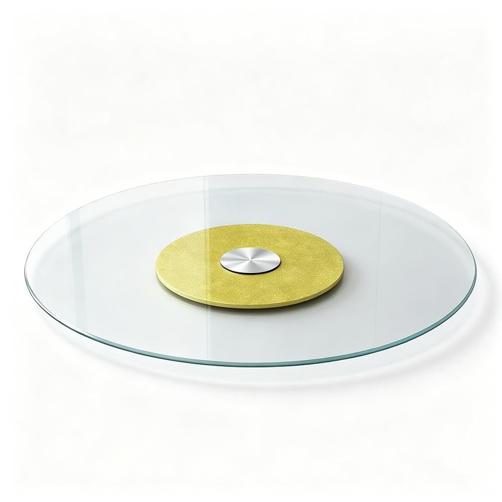 Plato Giratorio Transparente Lazy Susan Bandeja Giratoria para Centro Mesa