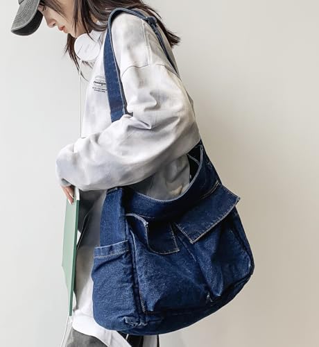 Image of Messenger Bag Hobo Crossbody Bags for Women Canvas Bag Crossbody Tote Bag Shoulder Bag