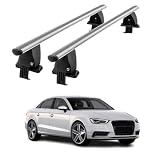 2 Piezas Coche Bacas Barra para Audi A3 Notchback 2013 2014 2015 2016 2017 2018 2019 2020 2021 2022, Aluminio Bacas Barras transversales Portaequipajes Barra Carga Transporte Coche Viaje Accesorios