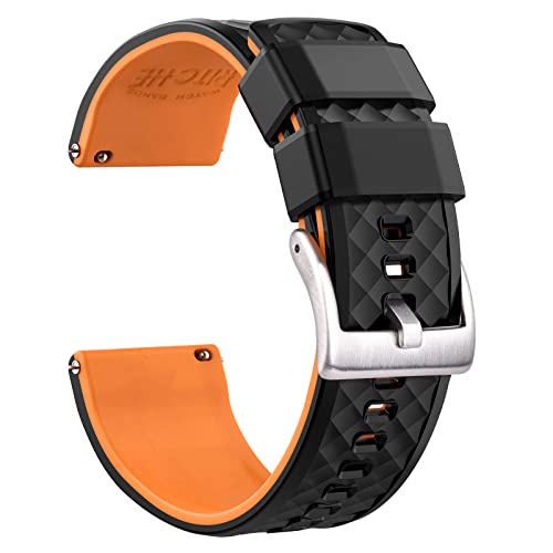 Ritche 22Mm Silicone Watch Band Compatible With Samsung Galaxy Watch 3 (45Mm) Samsung Gear S3 Classic Watch Quick Release Rubber Watch Bands For Men Women #TOP6