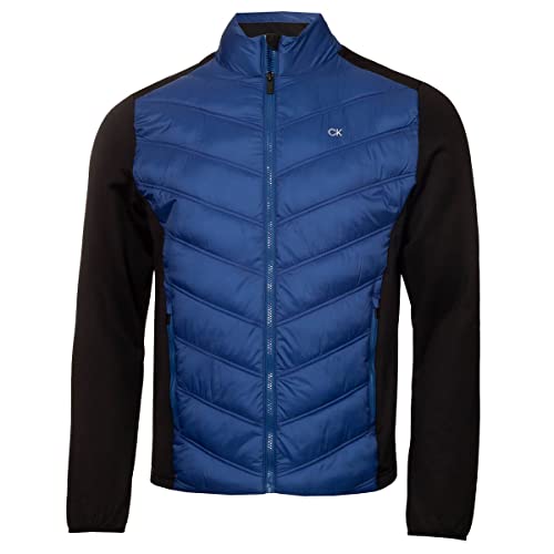 Calvin Klein Frontera - Chaqueta De Golf Híbrida Con Aislamiento Transpirable Para Hombre, Azul Cobalto, S Calvin Klein Frontera - Chaqueta De Golf Híbrida Con Aislamiento Transpirable Para Hombre, Azul Cobalto, S