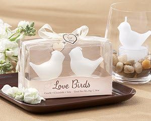 "Love Birds" White Bird Tea Candles Favors (Set of 48 Favors) 67% Off