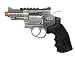 Black Ops Exterminator Airsoft Revolver - Chrome Finish - Full Metal CO2 Airsoft Pistol