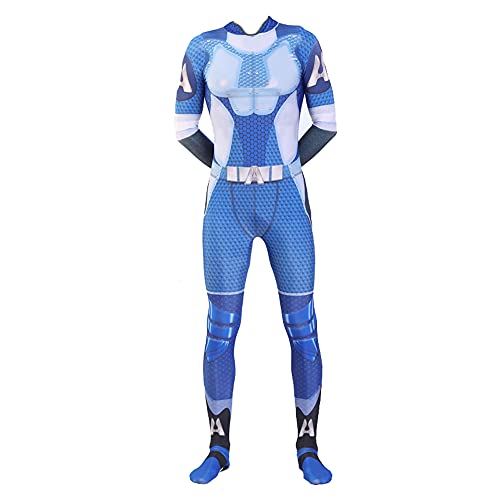 QAHEART Homelander/The Deep/Starligh/The Trainert Cosplay Jumpsuit Halloween Outfit Bodysuit Anime Cosplay Costume