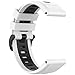 Fit for Garmin Fenix 6X Sapphire Watch Bands, 26mm Quick Fit Silicone Bands Replacement Straps Accessory Wrist Bands Fit for Garmin Fenix 5X Plus/ Fenix 6X Pro/ Fenix 3 for Women Men (White)