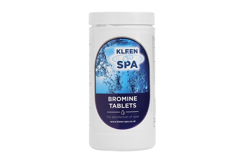 Kleen Spa Bromine Tablets for Hot Tubs 1KG Premium Slow Dissolving Hot Tub Bromine Tablets for Spas & Pools, Low Odour