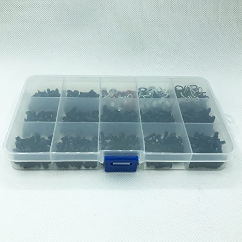 620Pcs Rc Screw Kit Screws Assortment Set M3 M4 Hex Nut Shell Buckle Rc Repair Tool Kit Hardware Fastener For 1/8 1/10 1/12 1/16 Scale Rc Cars Truck Crawler Diy Parts #TOP3