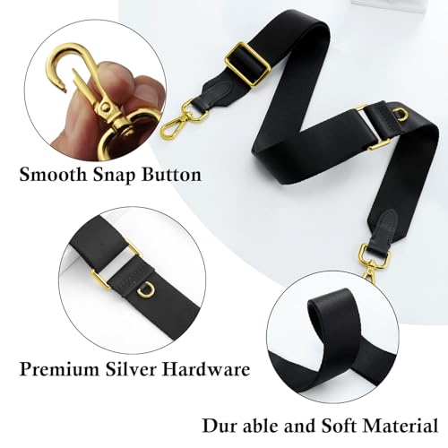 Image of Multi Pouchette Accessories Adjustable Strap, Crossbody Shoulder Purse Strap Replacement, Wide Luxury Bag Strap