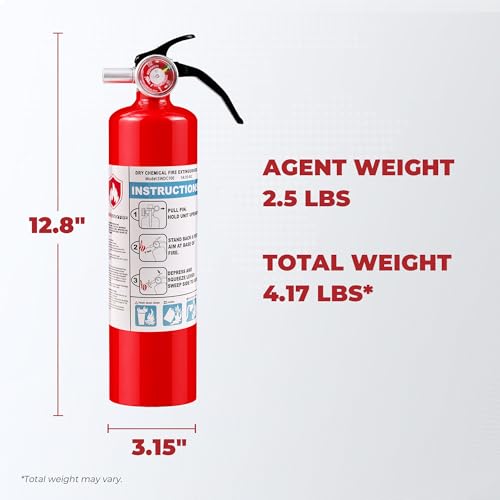 Safewayfire ABC Dry Chemical Fire Extinguisher, 2.5 lb, 1-A:10-B:C, 1 Pack by Safewayfire - Image 8
