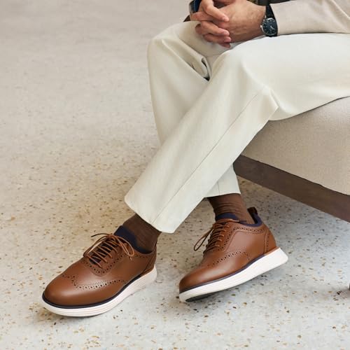 Bruno Marc Men's MaxFlex Dress Sneakers Oxfords Casual Wingtip Brogue Shoes - Image 2