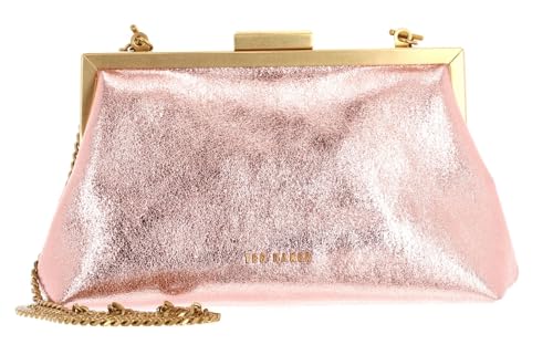 Ted Baker S284095dusky-pinko/S, Embrayage à Cadre métallique Femme, Vieux Rose, Standard