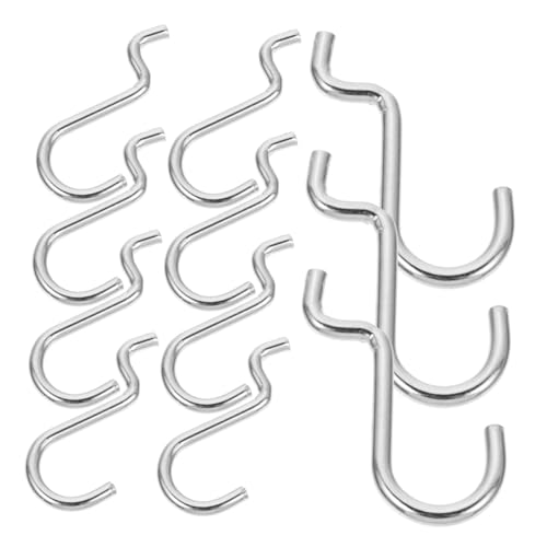 OUNONA J Hooks for Pegboard 24 Pack Heavy Duty Garage Hanging Hooks Quick Setup No Tools Needed