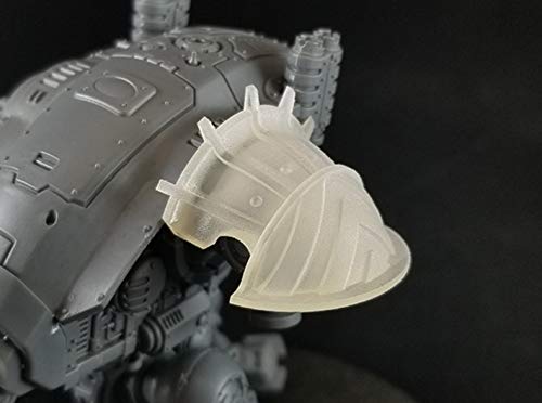 shapeways Small Knights - Renegade Shoulder Plate, Smoothest Fine Detail Plastic