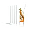 Topkapi Elite Tiki Glasses Campari Party 13 Pieces - Lead-Free Crystal Glasses with 6 Glass Straws   Cocktail Party Glasses    320 ml   Pack of 6   Made in Germany