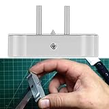 Bzsunway Knife Making Metal Scribe Tool Precision Height Gauge Scriber Center Finder Line Measuring Marking Aluminum Self-Centering Scribe Also for Wood Making