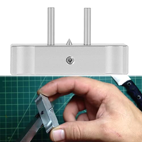 Bzsunway Knife Making Metal Scribe Tool Precision Height Gauge Scriber Center Finder Line Measuring Marking Aluminum Self-Centering Scribe Also for Wood Making