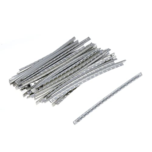 Chinflly Guitar Frets Wire, Fretwire Set for Electric Guitar Guitar Fingerboard Replacement(2.2 mm Width 24 Frets)