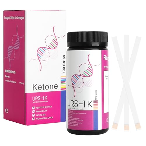 SLIAXINT 100PCS Tiras Test Cetonas Keto Sticks Test Cetosis Orina