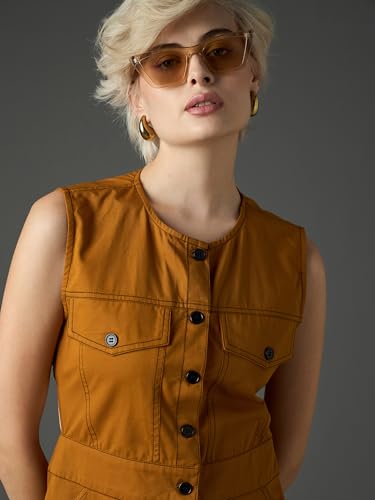 Image of Sassafras Women Waist Cut-Out Midi Dress