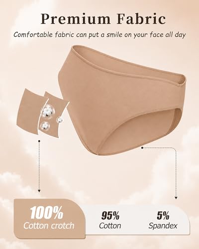 Image of UNDER THE SEA Cotton Underwear for Women 6 Pack Sexy Bikini High Cut Breathbale Cheeky Panties Underwear Womens Lingerie