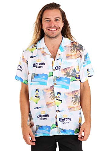 Mens Corona Button Up Shirt Large
