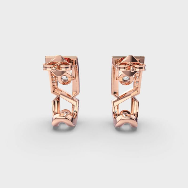 Boucles d'oreilles argent 925 et or Arty Brilliance