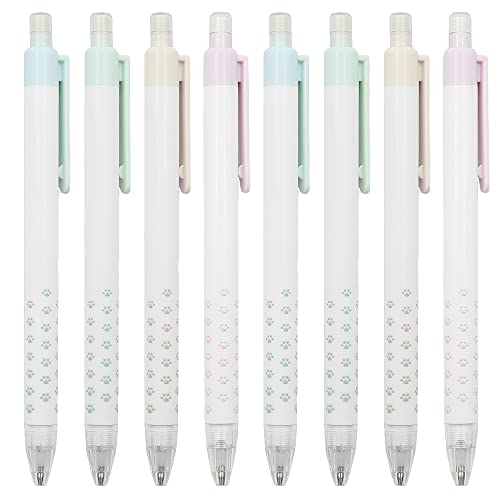 Geluode 8 Pieces Cute Mechanical Pencil, Cute Cat Paw Press Automatic Mechanical Pencils For Kids Students Office School Supplies, 0.5 Mm #TOP13