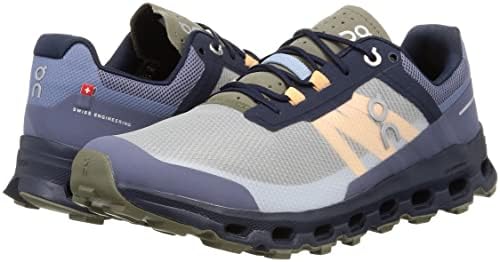 ON Mens Cloudvista Textile Synthetic Midnight Olive Trainers 8 US | Image 6