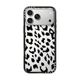 【Amazon.co.jp限定】CASETiFY コンパクト iPhone 17 Pro Max ケース [薄型軽量/耐衝撃/米軍MIL規格] - Lacie Leopard - クリア ブラック