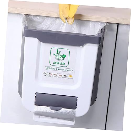 Bote de basura plegable para cocina gris Levemolo miniatura 3