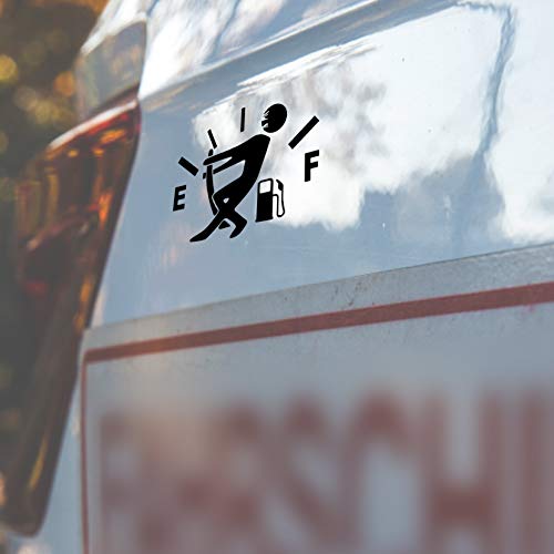 image for ZATOOTO Funny Car Fuel Gauge Sticker - Reflective Safety Sign Waterpro