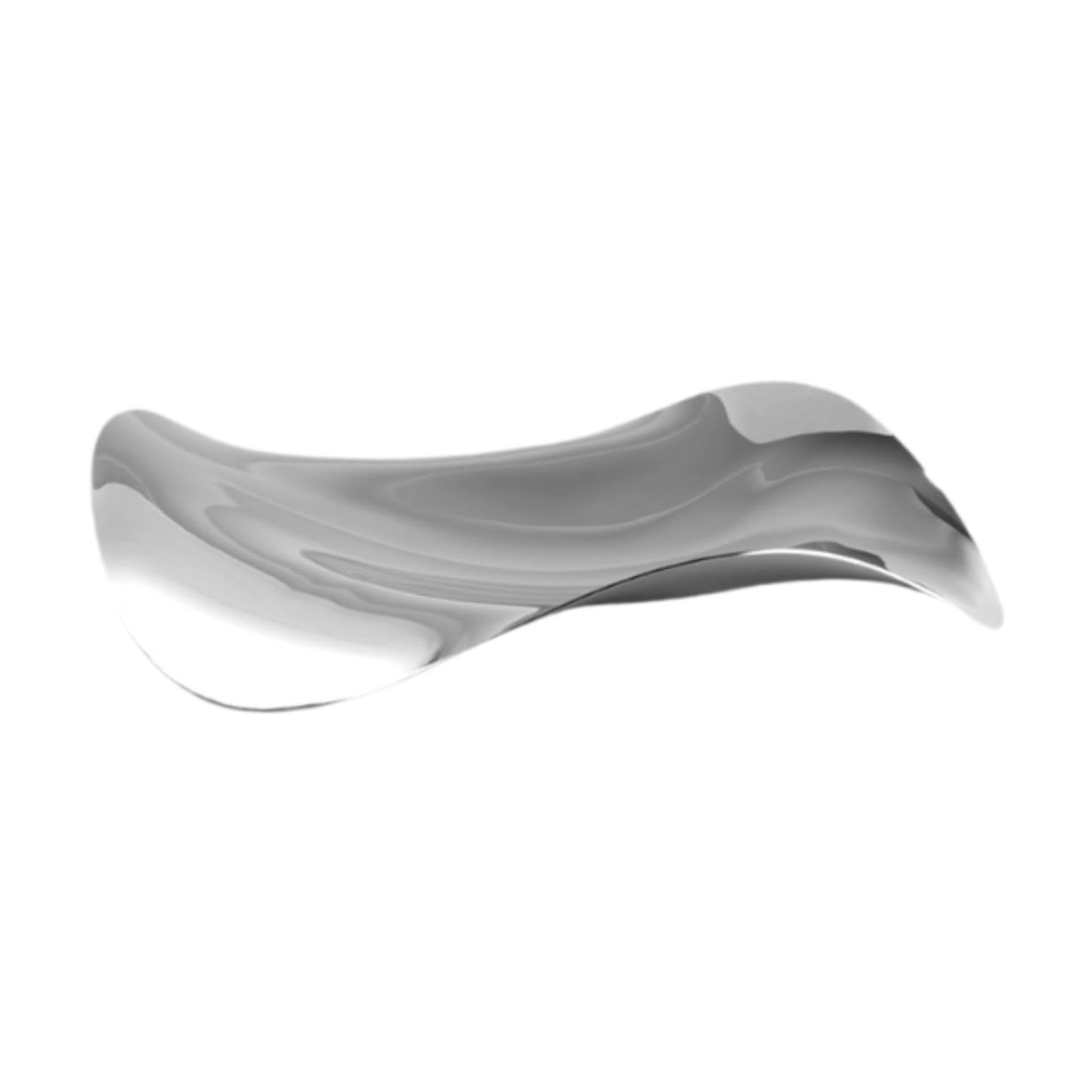 Twisaxc Elegant Wave Tray Serving Platter Storing Fruits And Displaying Beautiful Desserts At Holiday Gatherings Stainless Steel Fruit Plate Stainless Steel