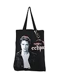 Maschinenwaschbar. Twilight Eclipse PE22086ACCPOS Einkaufstasche aus Segeltuch und Strandtasche, Portrait, Schwarz