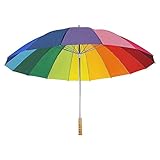 Toldo de poliéster 190T eBuyGB Paraguas plegable grande para boda/fotógrafo, 129,5 cm (multicolor)
