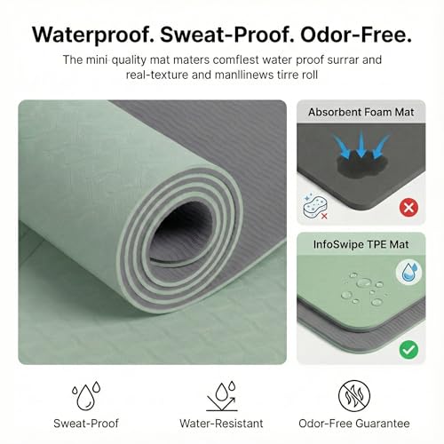 Esterilla de yoga TPE antideslizante sin olor para evitar resbalones 6