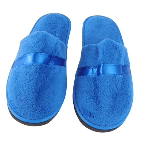 OHPHCALL Anti-skid Indoor Slippers for Men Women Comfortable Coral Fleece House Shoes for Hotels Salons and Home Use Lightweight and Durable Guest Slippers