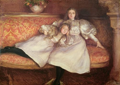 Les Filles du Baron Von Erlanger Poster Art Salon Décoration Romantique