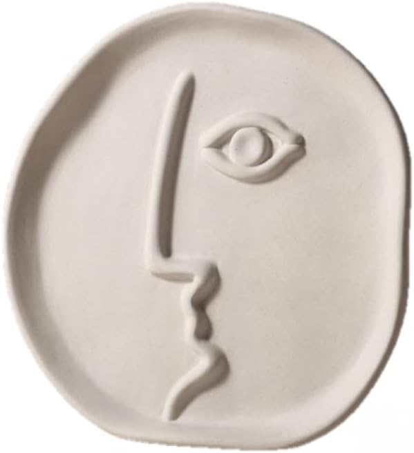 WYOERN Vases for Flowers, Beautiful Face Vase, Ceramic, Grey Face, Decorative Vase for Home, Bedroom, Office, Decoration, Modern Decorative Vase-A