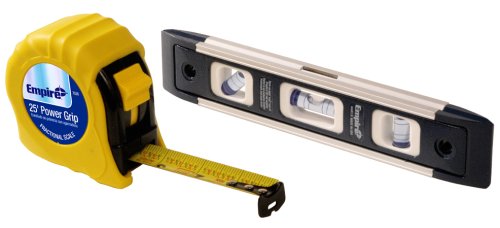 Empire Level EM81.9 Torpedo level and 25 power grip tape combination