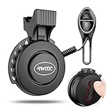 LESOVI Electronic Bike Horn 120db Cycling Electric Bicycle Horn 4 Sound Modes with Rechargeable Battery Waterproof Bicycle Bell for Kids Boys Adults Mountain Bike/Adjustable (Adjustable Volume Black)