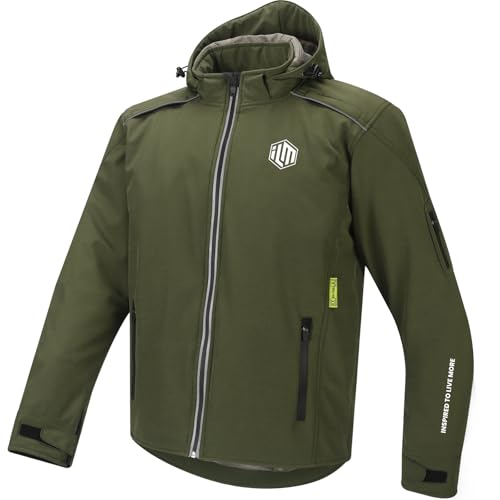 [ILM] バイク ジャケット 秋冬向け ライディングジャケット 3シーズン...