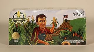 (3) Three 2lb Tubs of Mushroom Popcorn Kernels by Princeton Popcorn Farm Grown, Non GMO, Gluten Free UnPopped, Ball Shaped, Old Fashion Popcorn Pops Extra Large, Popping Corn for Air Popper & Stovetop 96oz