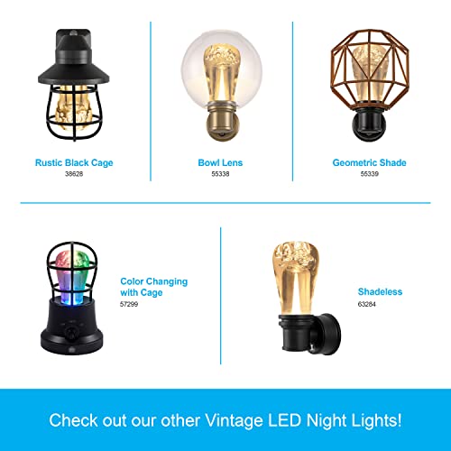 GE Plug in Night Light with Dusk to Dawn Sensor, Edison Filament, 2 Pack - image 6