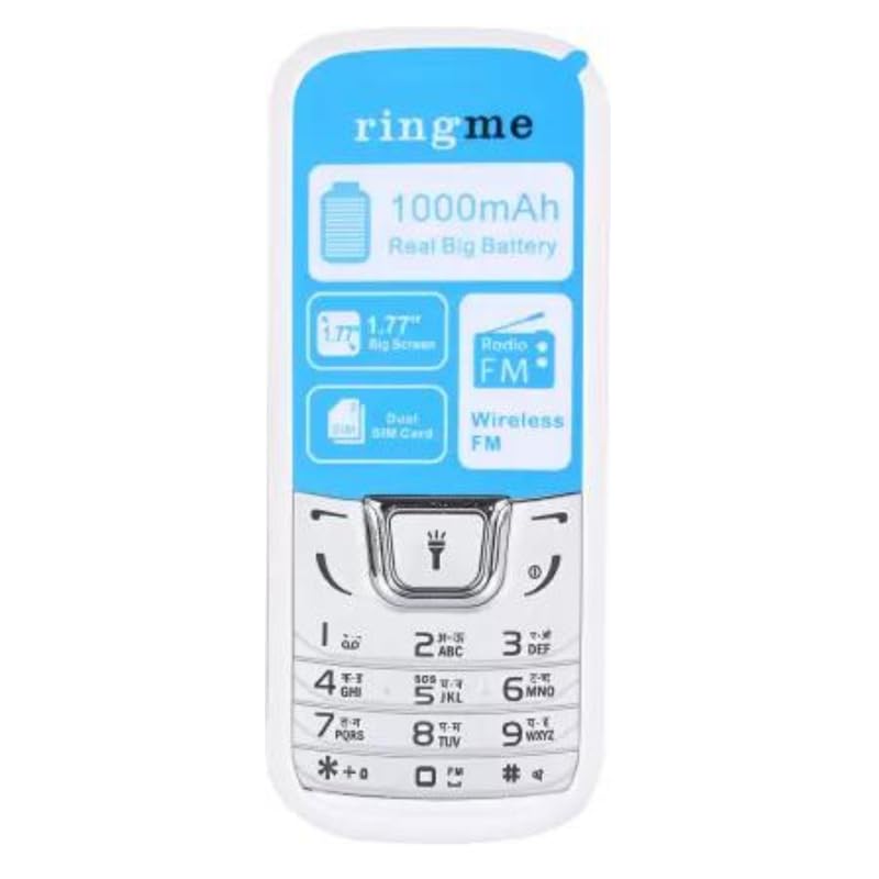 Ringme 1282 Keypad Mobile Phone with 32 MB RAM 4.32 cm (1.7 inch) Display, 0.3MP Rear Camera, Long Lasting 1000 mAh Battery Basic Mobile Phone (White) Ringme 1282 Keypad Mobile Phone with 32 MB RAM 4.32 cm (1.7 inch) Display, 0.3MP Rear Camera, Long Lasting 1000 mAh Battery Basic Mobile Phone (White)