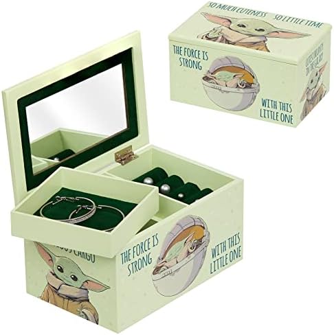 STAR WARS The Mandalorian Grogu SO MUCH CUTENESS SO LITTLE TIME Jewelry Box Jewelry Organizer, Officially Licensed