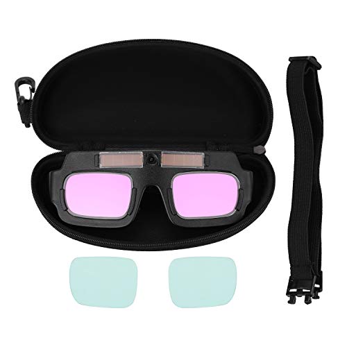KKmoon Gafas de Soldadura Eléctrica,TIG Gafas Oscurecedoras Automáticas Solares,Gafas Antideslumbrantes Transparentes,Gafas Anti-Arco...