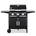 Produktbild tepro Gasgrill Mayfield, 3 Brenner mit je ca. 3 kW Leistung, mit verchromten Grillrosten, Piezozündung, Thermometer, Maße ca. 127 x 58 x 103 cm, Schwarz