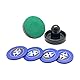 Hathaway Arcade Air Hockey 9,5 cm Schläger und 7,3 cm Pucks – Schwarz und Blau